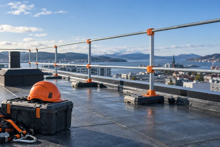Rekkverk og verneutstyr p&aring; tak